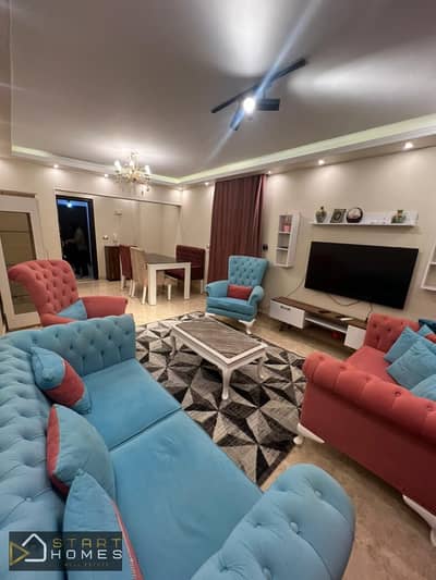 Furnished apartment for rent in Al Rehab, directly opposite the Eastern Market.