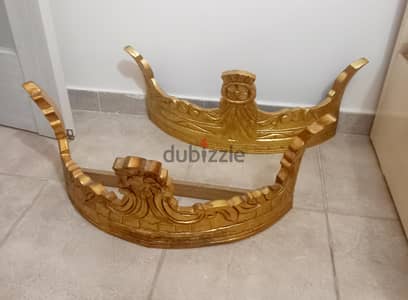 عدد ٢ تاج خشب زان غير مستخدم عدد ٢ تاج خشب زان غير مستخدم