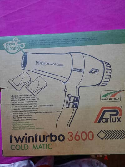 استشوار ايطالى parlux twinturbo 3600