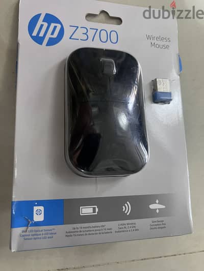 Black HP wireless mouse Z3700 new and sealed