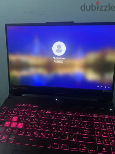 : ASUS TUF Gaming F15 FX507VVاستعمال خفيف