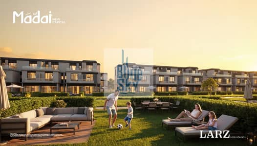 **Ground-Floor 3-Bedroom Apartment with a Private Garden** in **R8, New Administrative Capital**, at a Special Price with **Free Club Membership** and