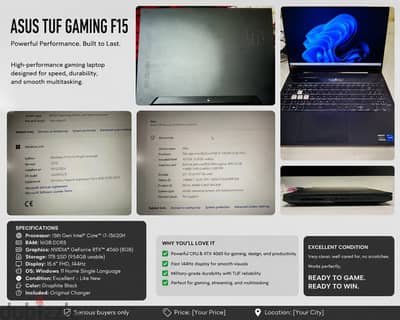 للبيع — ASUS TUF Gaming F15