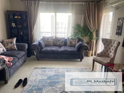A distinctive furnished apartment for rent in Al Rehab City, New Cairo.
