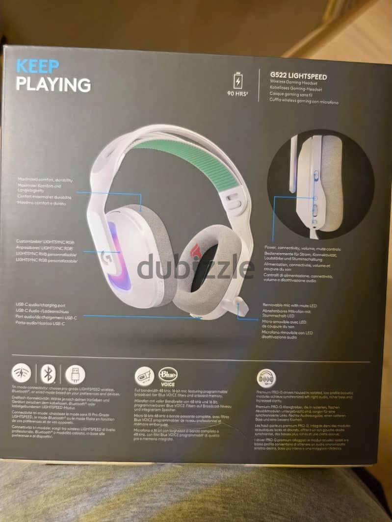 Logitech G522 Lightspeed Headset 1