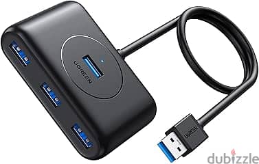 موزع USB 3.0 4 في 1 لنقل البيانات بسرعة 5 جيجابايت في الثانية من يوجري