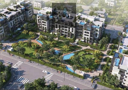 استلام فوري في Trio Gardens شقة 3 غرف متشطبة بالكامل بالتكييفات في كمبوند ساكن وعايش على الطريق الأوسطي بجوار Palm Hills وMountain View