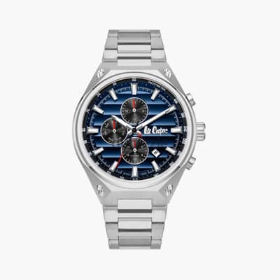 Lee Cooper Men's 45 MM Silver Metal Strap Watch | LC08026.390