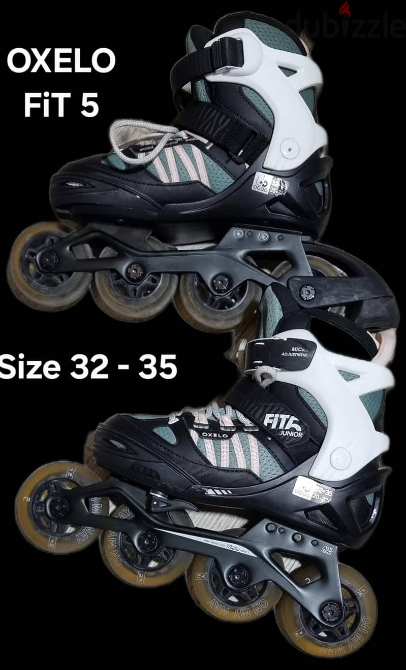 Skates Fit 5-Pink/Khaki 2