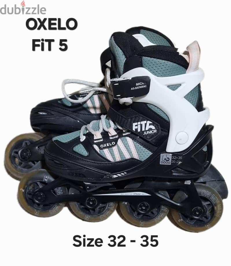 Skates Fit 5-Pink/Khaki 5