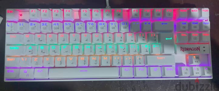 كيبورد ريدراجون K552 white Redragon