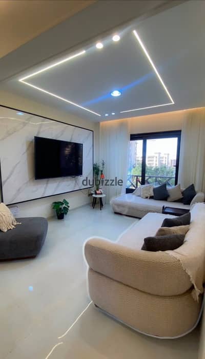 Available apartment for sale 196 square meters in Al Rehab in the fifth phase on the first floor consisting of 3 bedrooms 3 bathrooms special finishing with furniture and all appliances close to Al Rehab Club and services