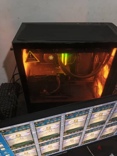 للبيع pcجيمنج تجميعه محترمه للالعاب والشغل