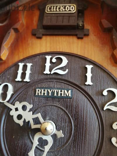 ساعة حائط RHYTHM ياباني أصلية حالة ممتازة