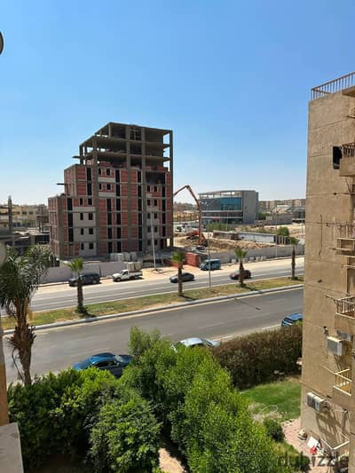 Furnished apartment for rent in Al-Mostaqbal Buildings, Sheikh Zayed; located on the main street and equipped with air conditioning.
