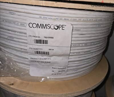 بكرة سلك نت Commscope 500 متر اصلي سويسري