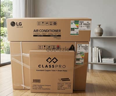 LG Dual Inverter بارد+سخن٢١٥٠٠ وحدةBTU& تكييف إل جي انفلترجديد لم يفتح