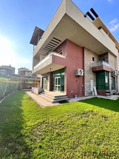 Standalone villa available for immediate handover in Gardenia City, Nasr City. It features ultra-super-lux finishes and full air conditioning, making