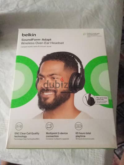 سماعة Belkin SoundForm Adapt Wireless أصلية – حالة ممتازة