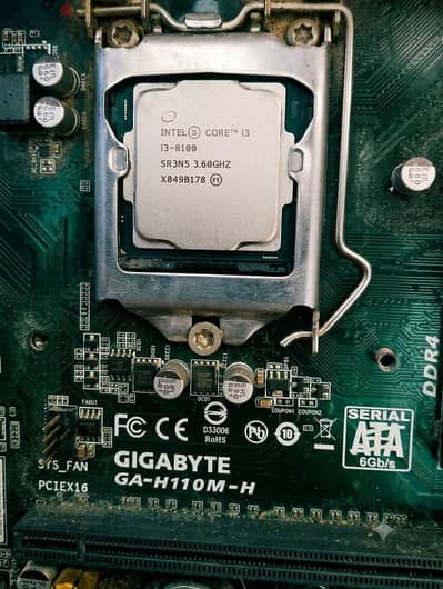 باندل  i3 8100 + مبرد + المازربورد