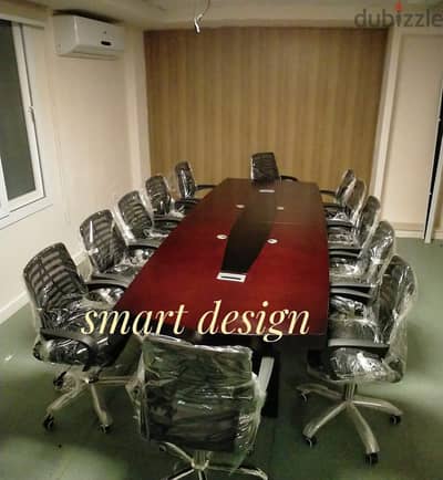 ترابيزه اجتماعات خشب mdf إسباني / ميتينج رووم/meeting room/