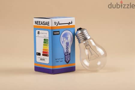 لمبه نيازا تنجستين لون اصفر موديل قديم