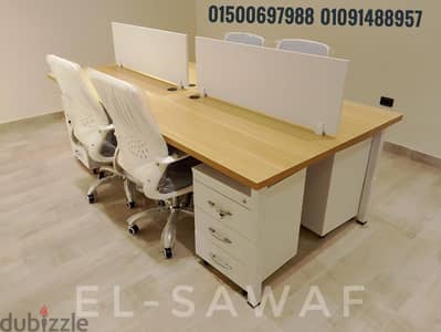 خلية عمل خشب mdfاسباني مستورد  -بارتيشن-  اثاث مكتبي- work station