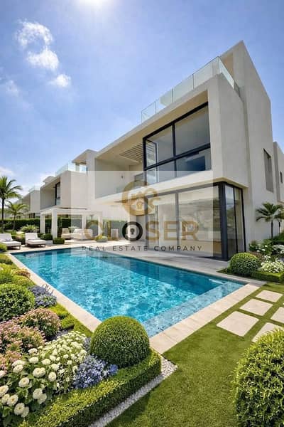 فيلا استاندالون بتصميم خيالي تشطيب الترا سوبر لوكس بكمبوند TajCity امام فندق Kempinski
