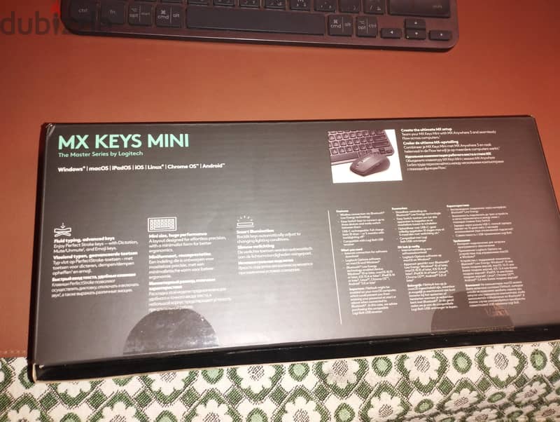 Logitech mx key mini Arabic and English layout keyboard 11