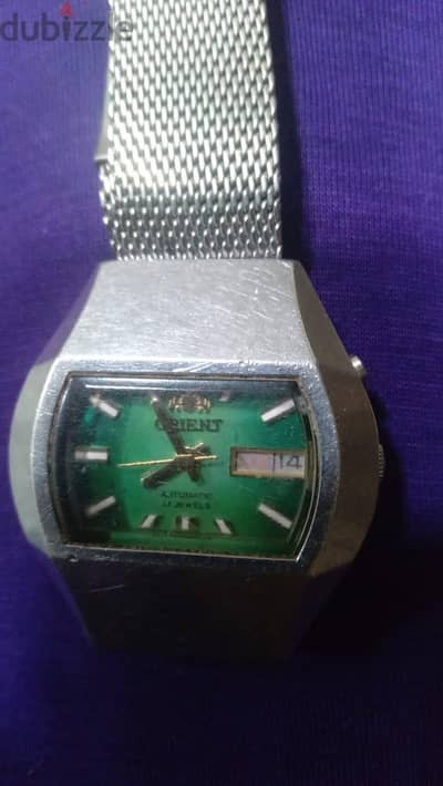 ساعة Orient Vintage أوتوماتيك أصلية – Day/Date – موديل نادرساعة اورينت