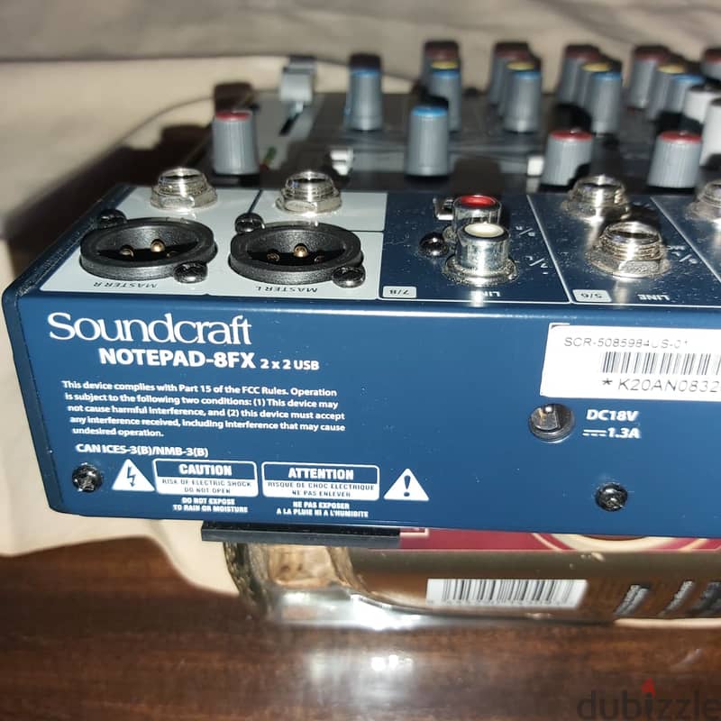 Soundcraft note pad 8EFX 6
