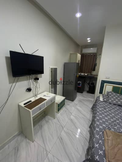 Available Studio Single Al-Hai Awal Majora 6 Third Floor Stairs The price includes water and electricity
