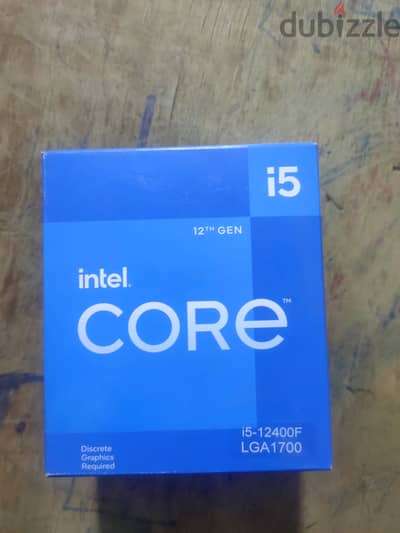 Processor Intel core i5 12400f box