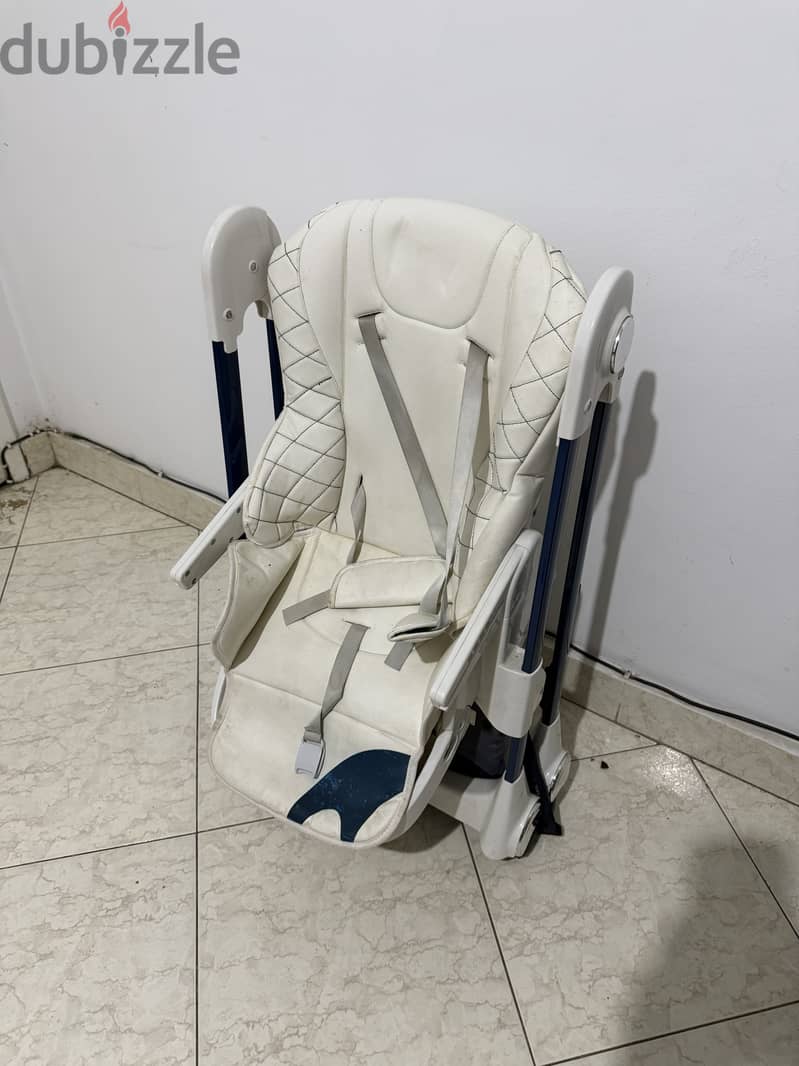 Kidilo  baby chair  - foldable -  Multi-Position  (black)(white) 10