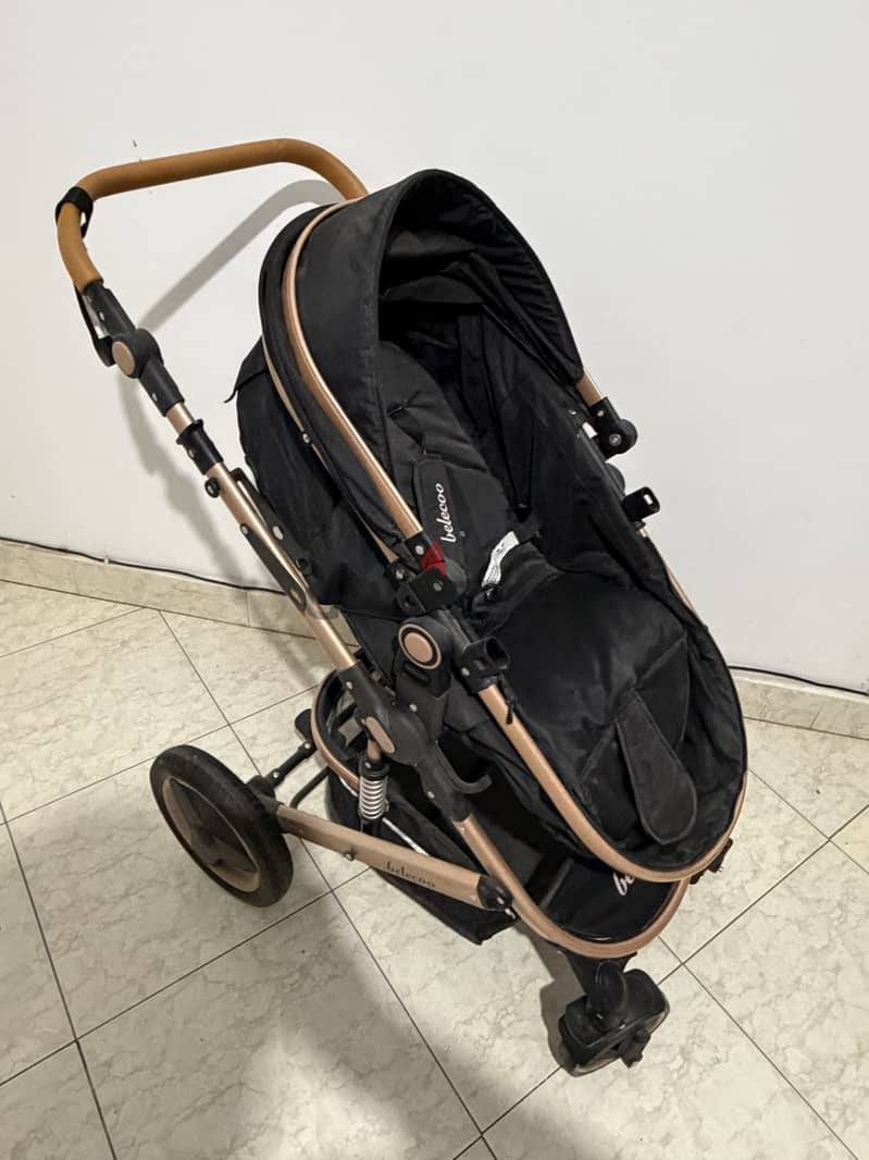 belecoo Baby Stroller , Adjustable Backres (dark blue) 1