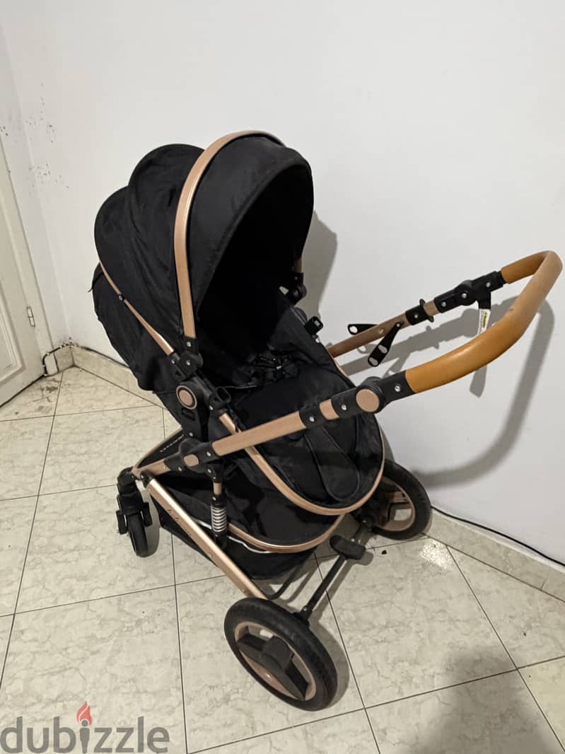 belecoo Baby Stroller , Adjustable Backres (dark blue) 3