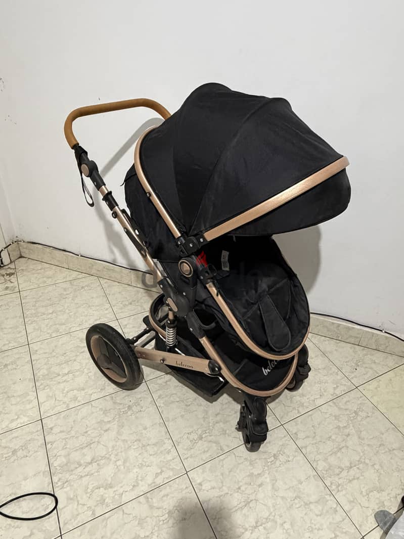 belecoo Baby Stroller , Adjustable Backres (dark blue) 4
