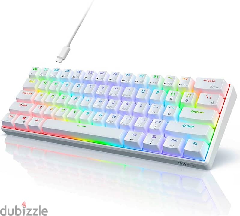 AK61 Mechanical Keyboard (White) 1