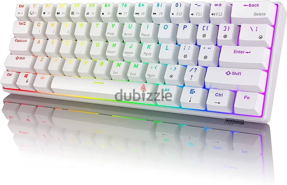 AK61 Mechanical Keyboard (White) 2