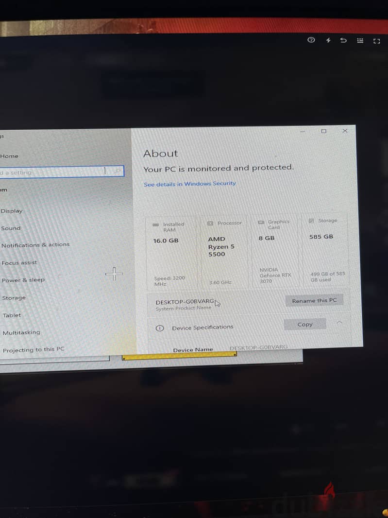 gaming pc rtx 3070 8g 2