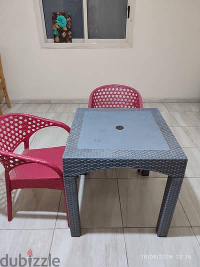 Small table with chair for sale