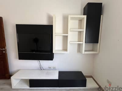 مكتبة كاملة + tv unit