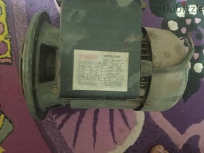 ماتور ميه ايطالي اصلي من غير الطرمبه عايز طرمبه للبيع تلفون 0103334766
