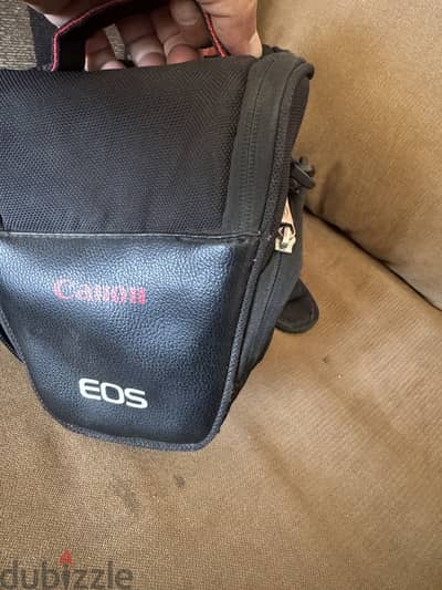 Black Canon EOS triangle holster camera bag شنطة كاميرا canon