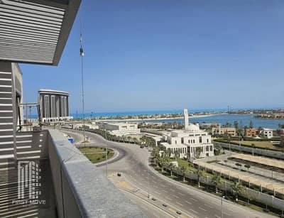 Penthouse for sale with 5% down payment, lagoon view, immediate delivery, super lux finishing, in New Alamein, Downtown, North Coast