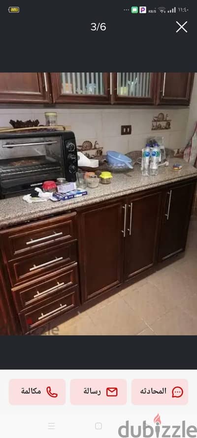 بسعر لقطة لسرعة البيع مطبخ كامل بالرخامه عموله