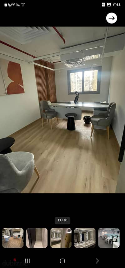 Office premises for rent 350m on Makram Ebeid Street with air conditioning in a modern tower