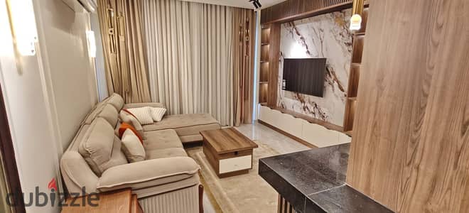 Furnished apartment for rent in Privado—the best phase of Madinaty—featuring ultra-luxury finishes and a location close to amenities.