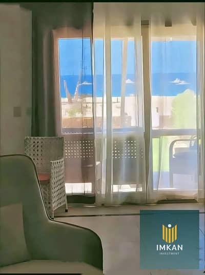 Super-luxuriously finished chalet for sale facing the sea in the Jolly North Coast resort, with an installment plan extending up to 10 years.
