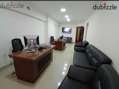 Office space for rent 200 Fawzi Muath for companies only 3 rooms and reception 3 pieces 2 bathrooms including a master floor 9, 2 elevators modern building required 32 thousand